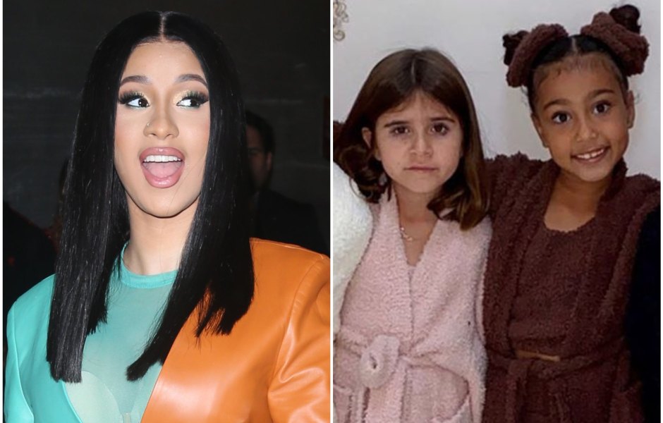 Cardi B, Penelope Disick and North West
