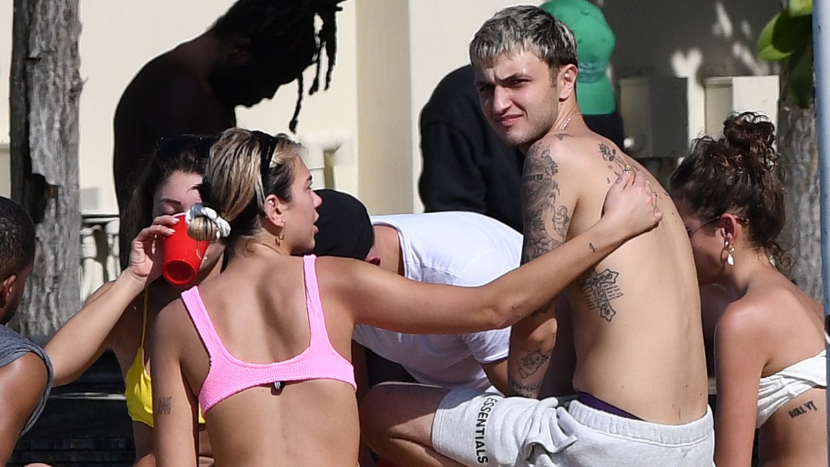 Dua Lipa in a Pink Bikini Packing on PDA With Boyfriend Anwar Hadid