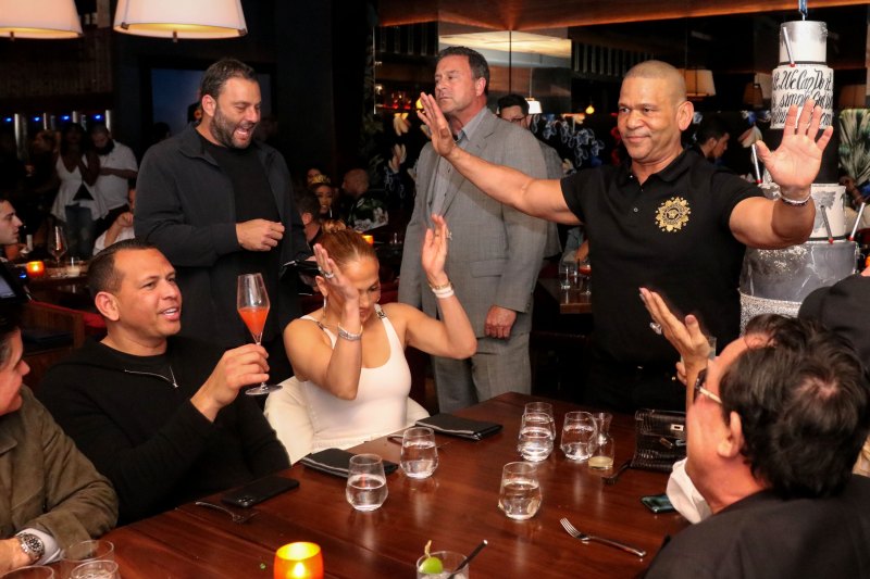 Jennifer Lopez and Alex Rodriguez Get Cozy While Celebrating Friend's Birthday