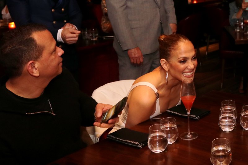 Jennifer Lopez and Alex Rodriguez Get Cozy While Celebrating Friend's Birthday