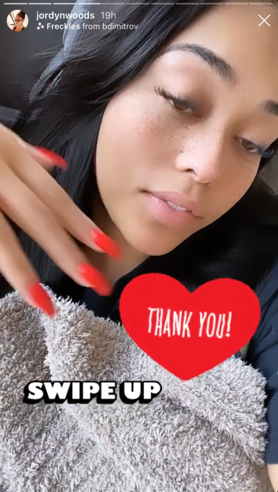 Jordyn Woods Instagram Stories