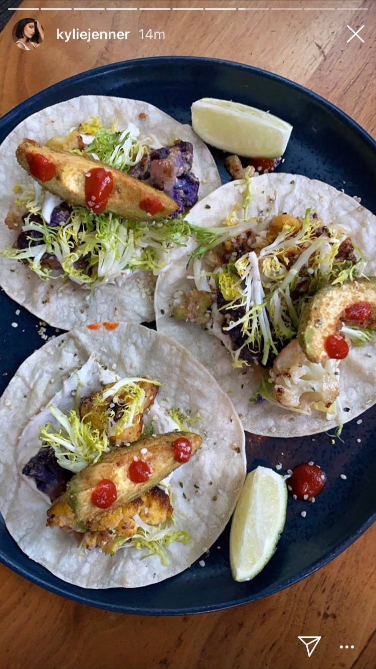 Kylie Jenner Food Tacos