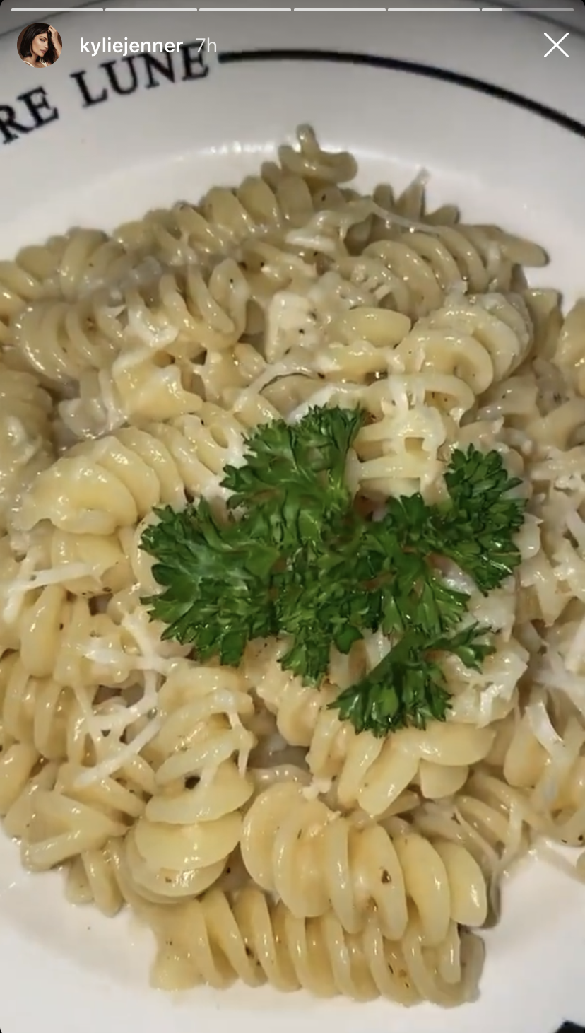 Kylie Jenner Food Pasta