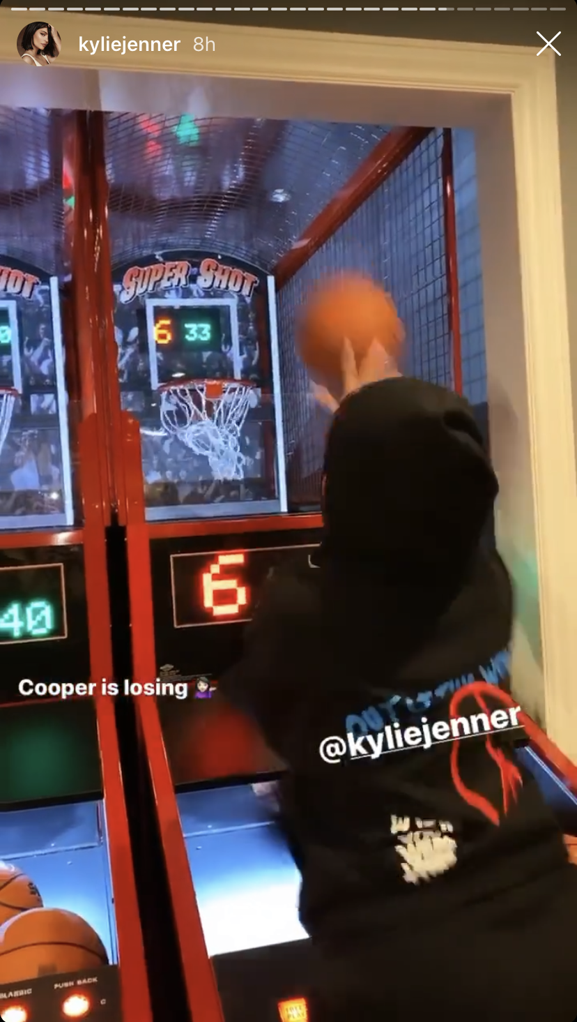 Kylie Jenner and Stasstie Karanikolaou With Cooper Trolls Doll