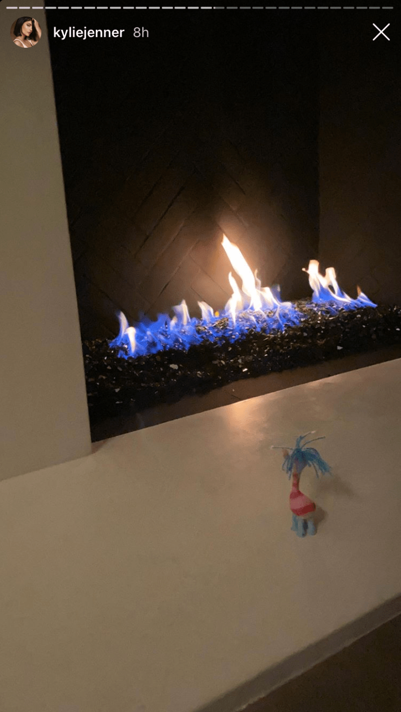 Kylie Jenner and Stasstie Karanikolaou With Cooper Trolls Doll