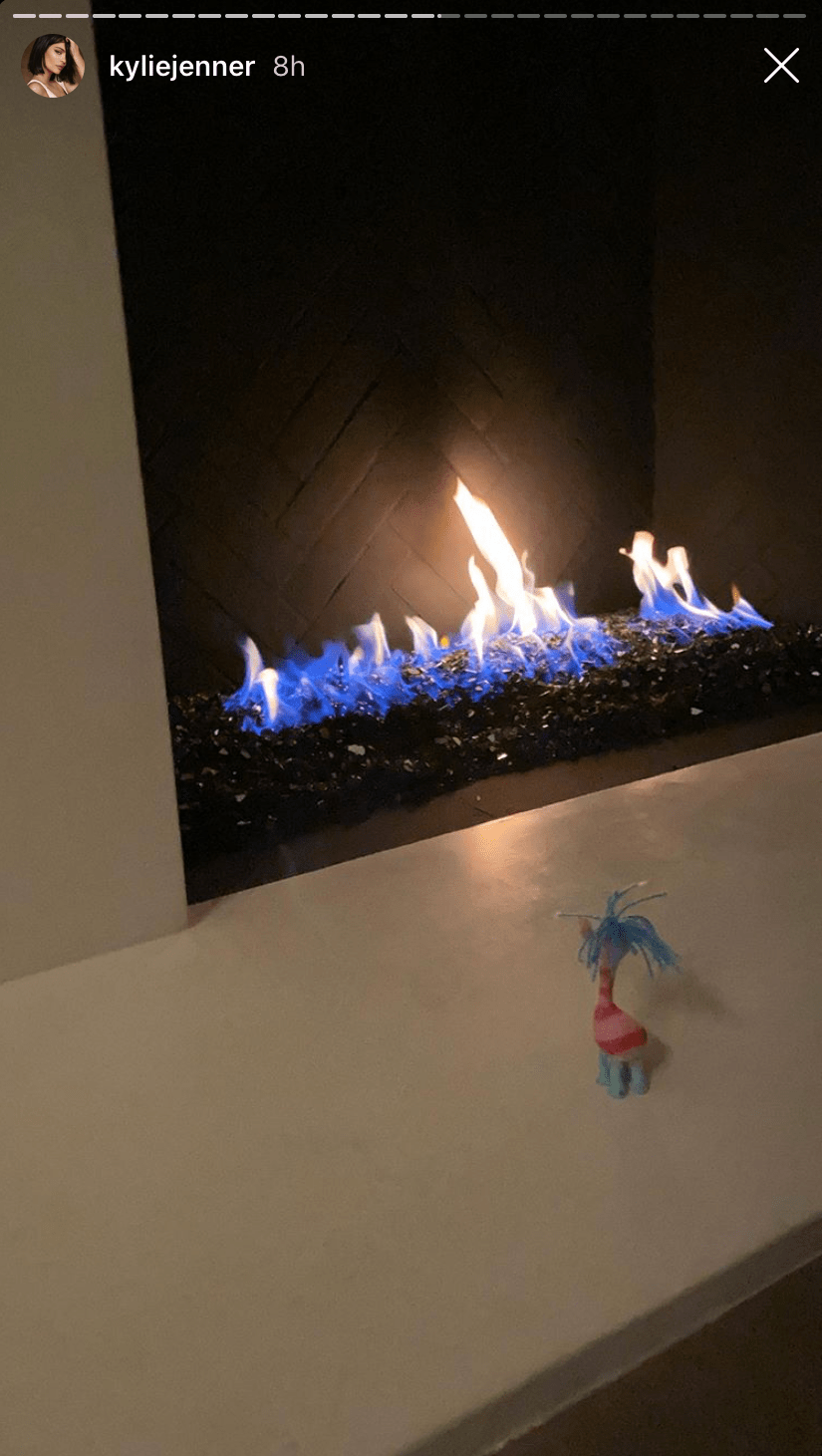 Kylie Jenner and Stasstie Karanikolaou With Cooper Trolls Doll
