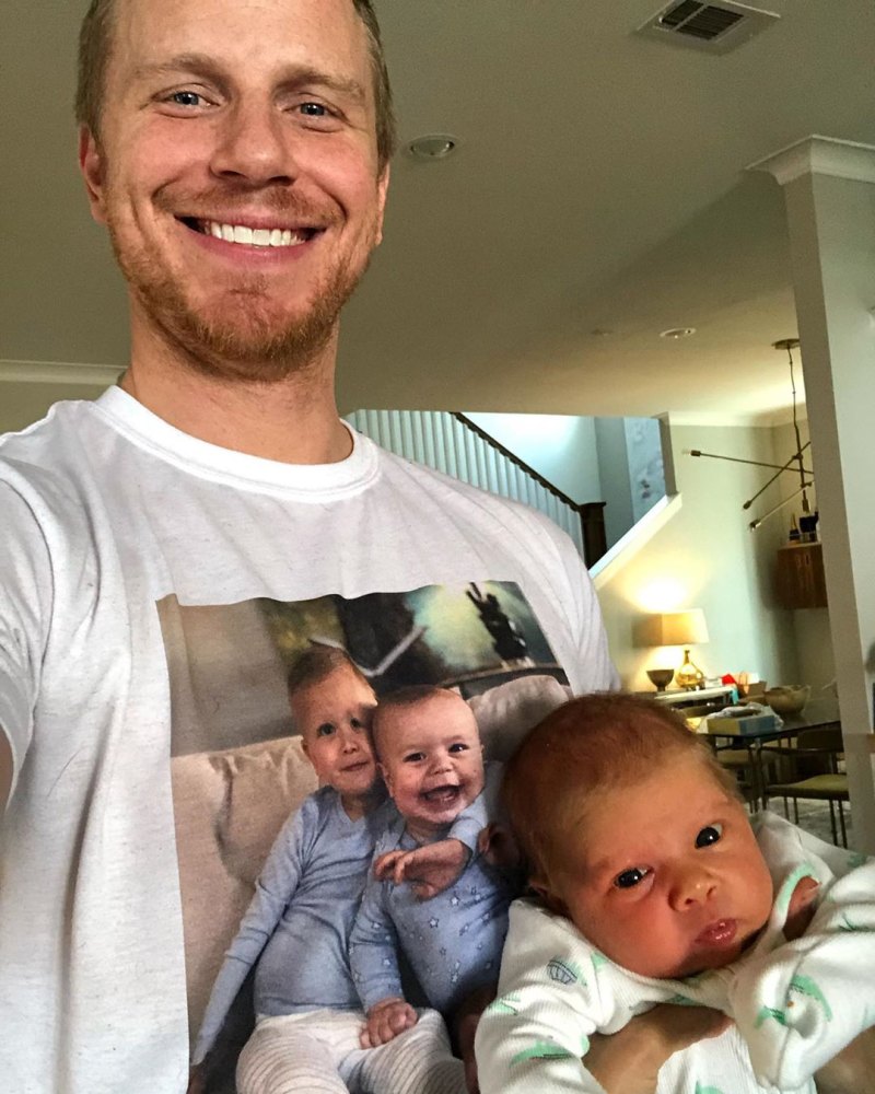Sean Lowe and Baby Mia Selfie Bachelor Babies