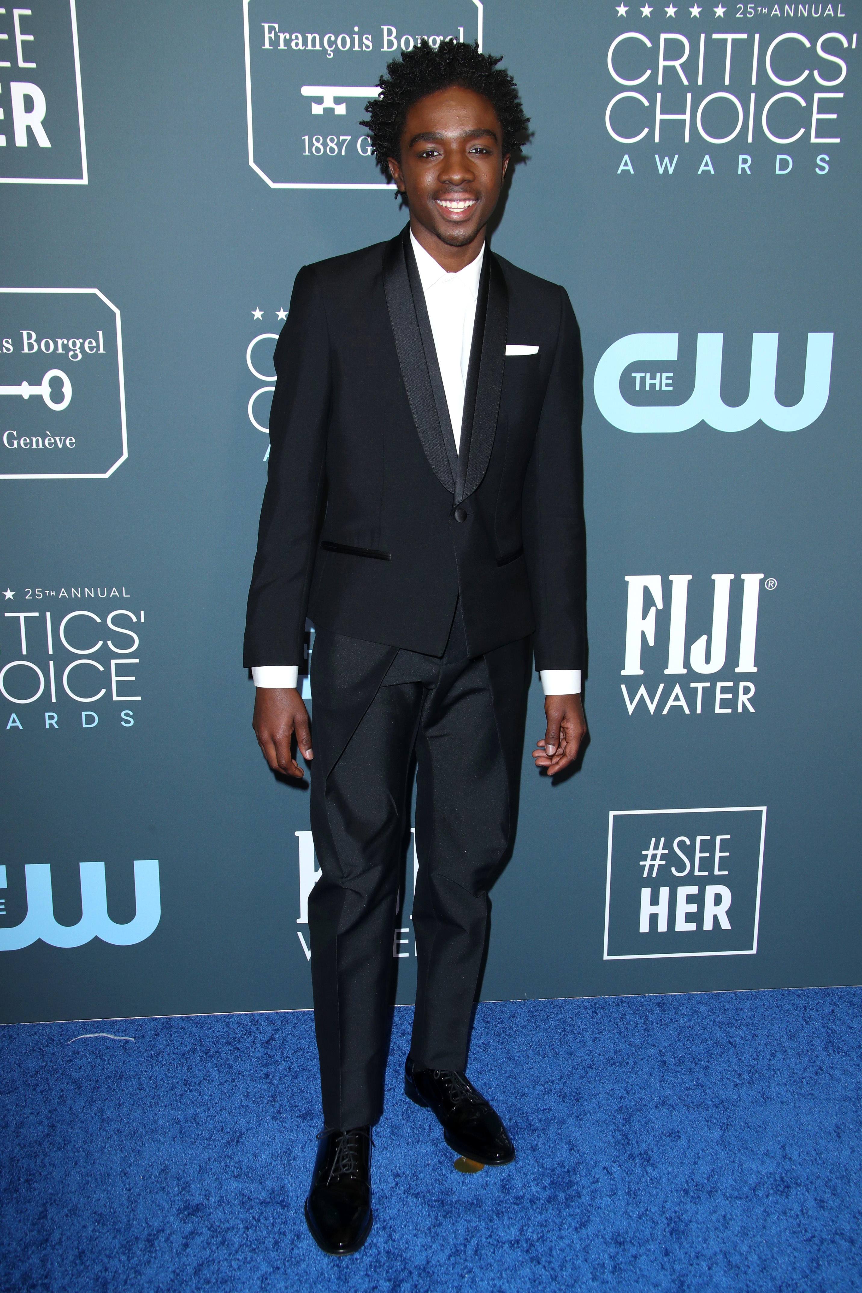 Caleb McLaughlin 25th Annual Critics' Choice Awards, Arrivals, Barker Hanger, Los Angeles, USA - 12 Jan 2020