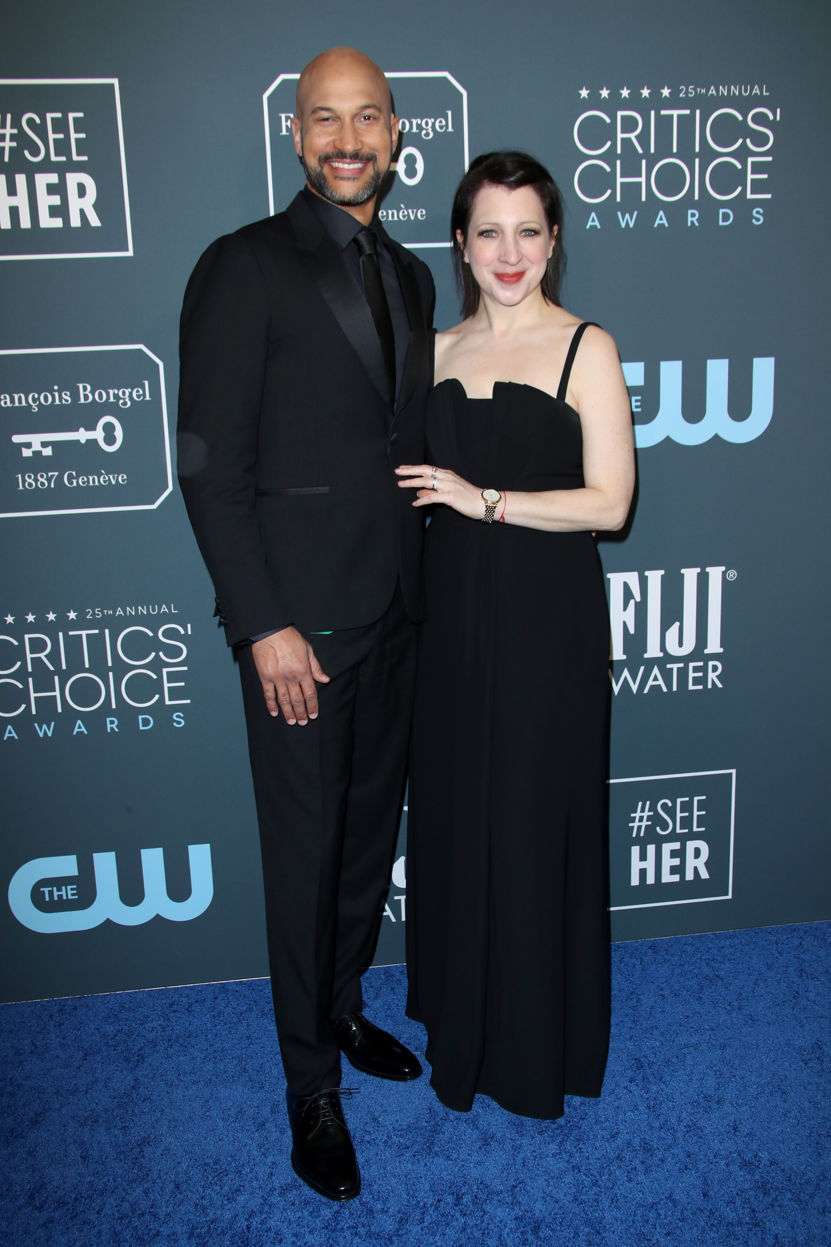Keegan-Michael Key and Elisa Key 25th Annual Critics' Choice Awards, Arrivals, Barker Hanger, Los Angeles, USA - 12 Jan 2020