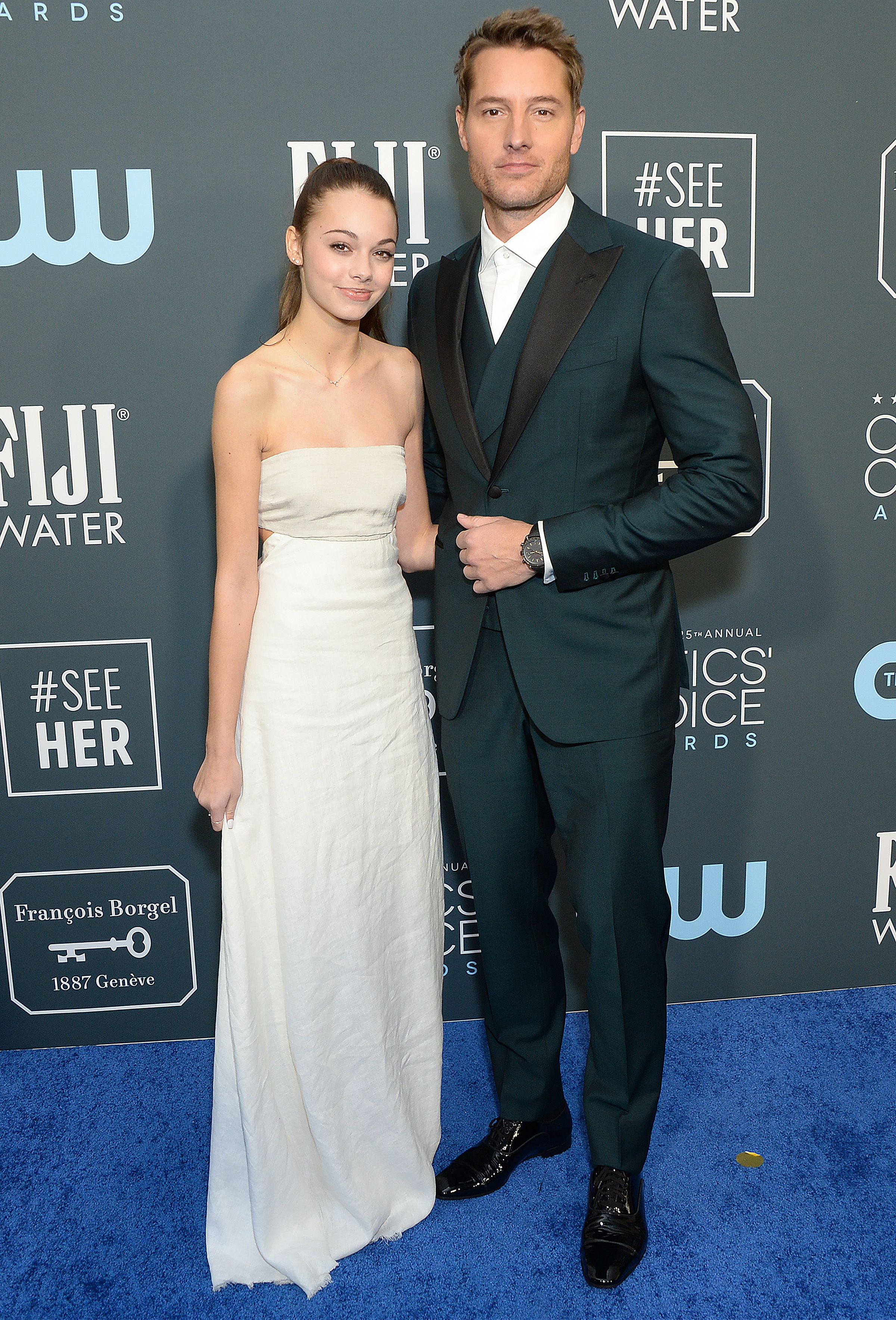 Chrishell Stause and Justin Hartley 25th Annual Critics' Choice Awards, Arrivals, Barker Hanger, Los Angeles, USA - 12 Jan 2020