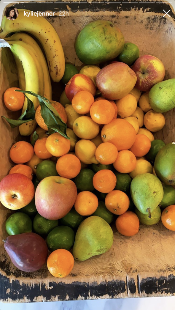 What Kylie Jenner Eats Fresh Fruit
