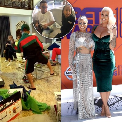 Amber Rose's Son Sebastian Has Fun Dance Party With Blac Chyna's Son King Cairo During Birthday Bash