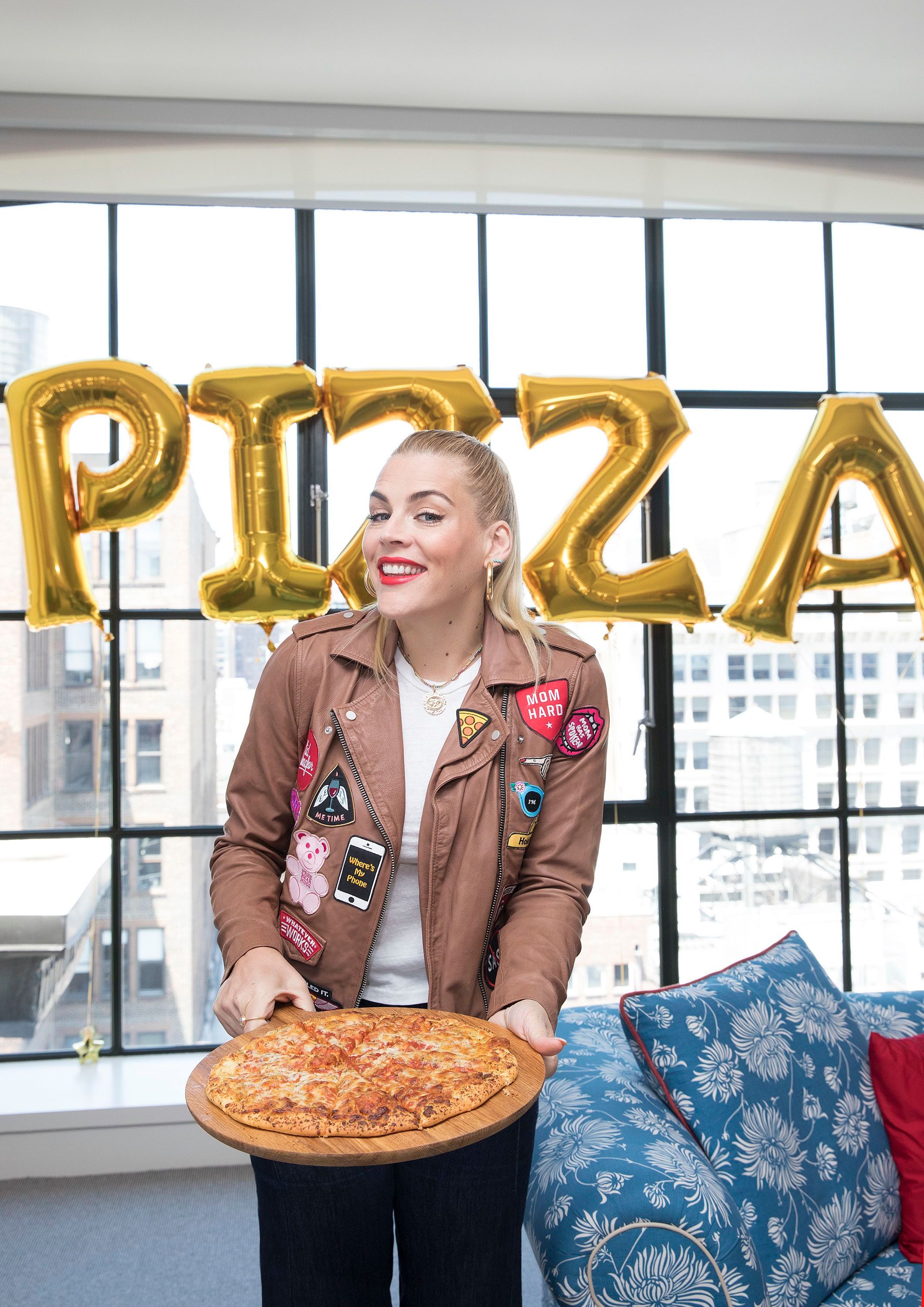 Busy Philipps With Some Pizza