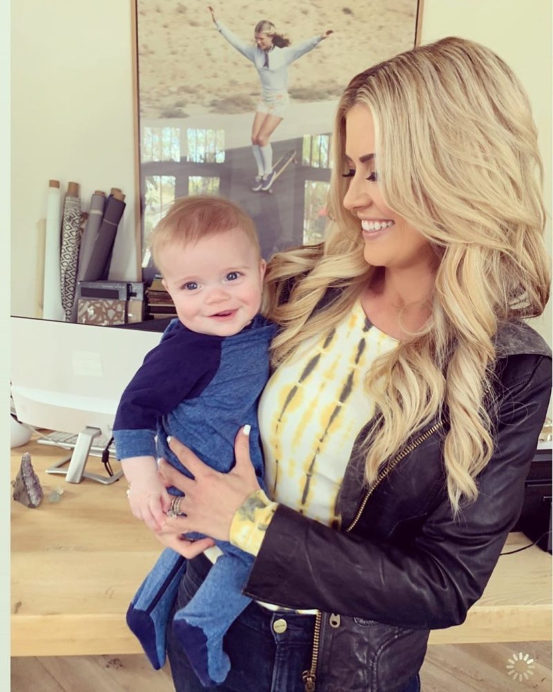 Christina Anstead and Baby Hudson