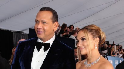 J Lo and Alex Rodriguez Wearing Black