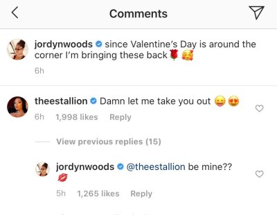 Jordyn Woods and Megan Thee Stallion IG Comments