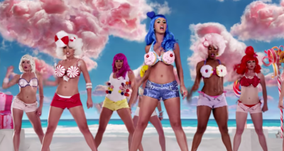 Katy Perry Wearing a Cupcake Bra