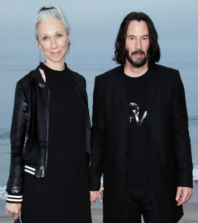 Alexandra Grant and Keanu Reeves at the Saint Laurent Show Keanu Reeves Mom Patrica Taylor Adores His Girlfriend Alexandra Grant