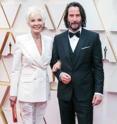 Keanu Reeves and his Mother Arrive for the 2020 Oscars Keanu Reeves Mom Patrica Taylor Adores His Girlfriend Alexandra Grant