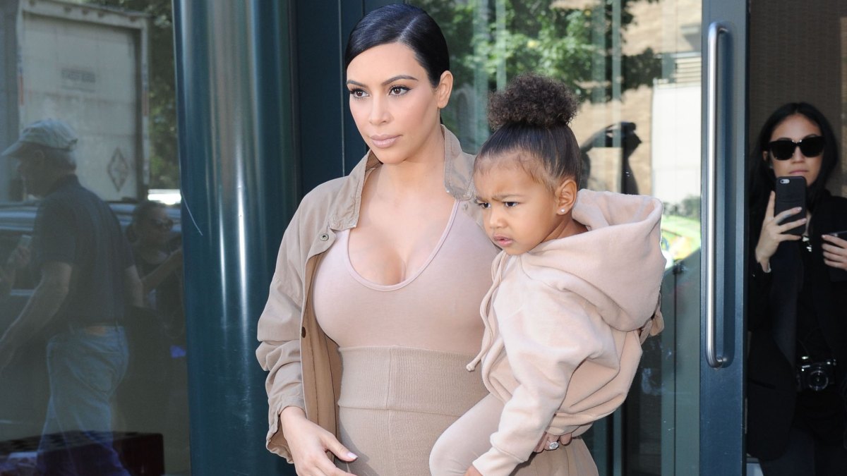 Kim Kardashian and North West