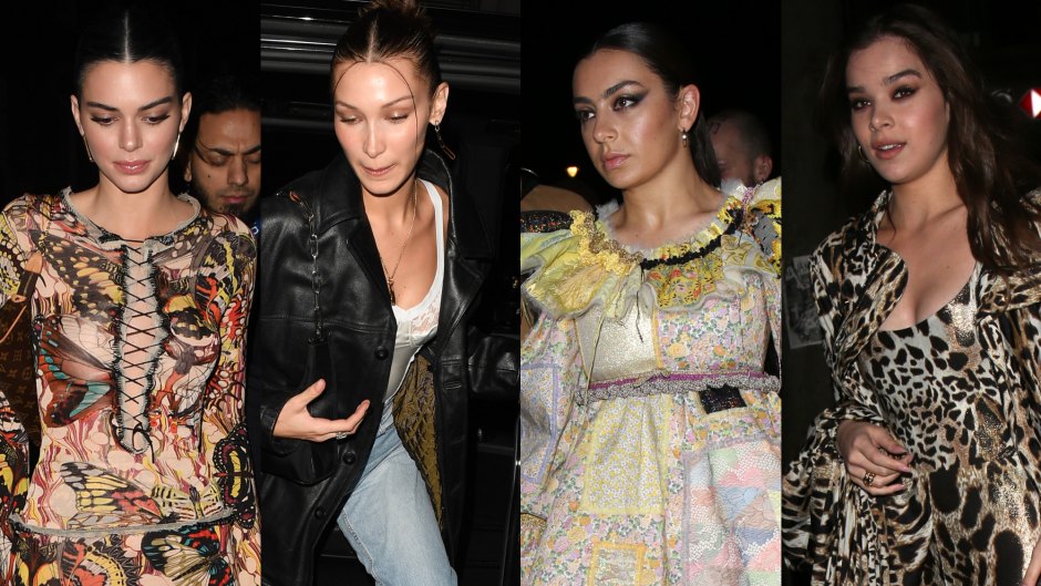 Kendall Jenner, Bella Hadid, Charli XCX, Hailee Steinfeld Love Magazine Party Arrivals London Fashion Week