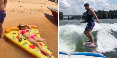 Side-by-Side Photos of Amber and Barnett from Love Is Blind