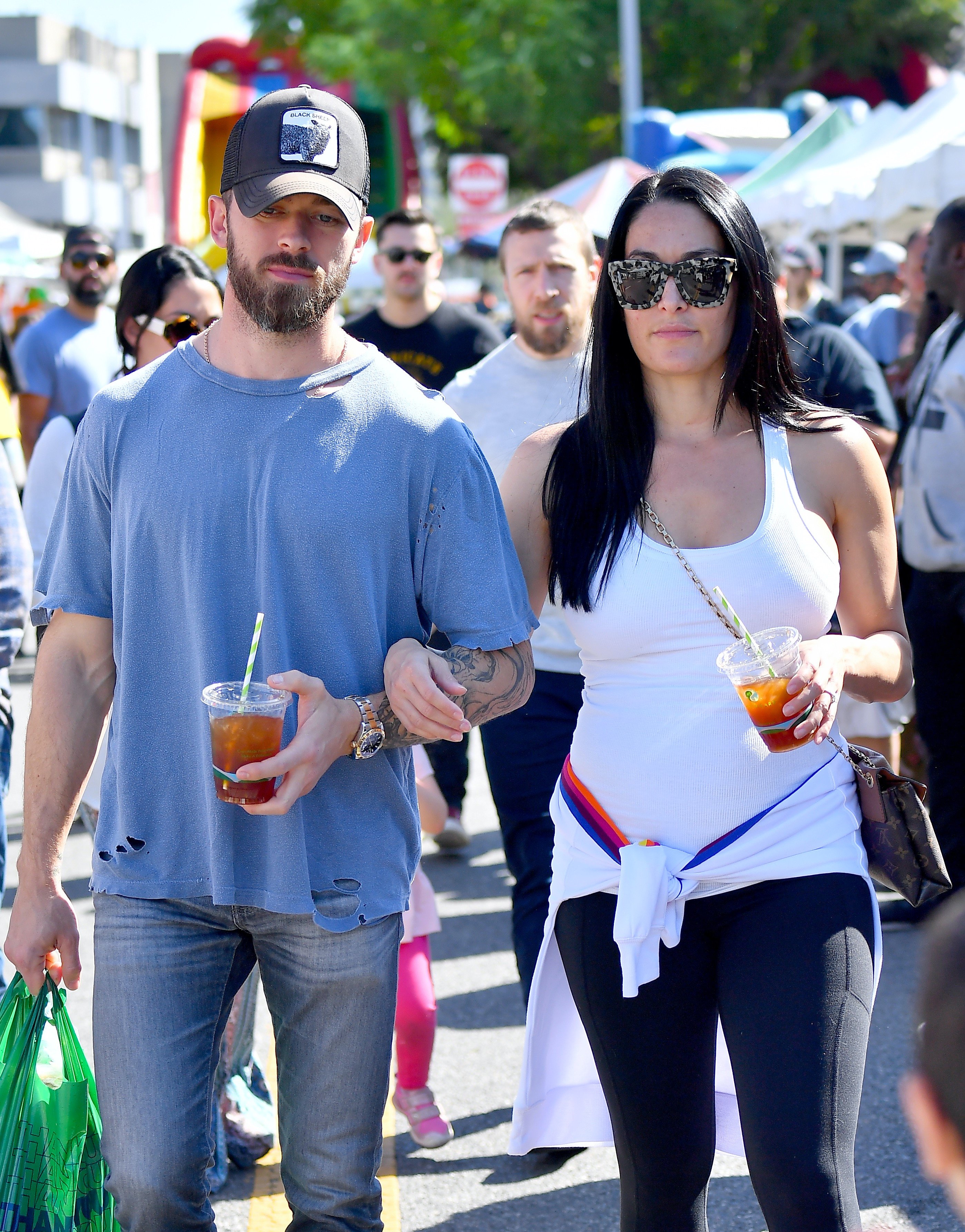 Nikki Bella and Artem Chigvintsev Shopping