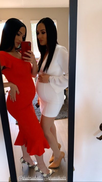 Nikki and Brie Bella's Baby Bumps