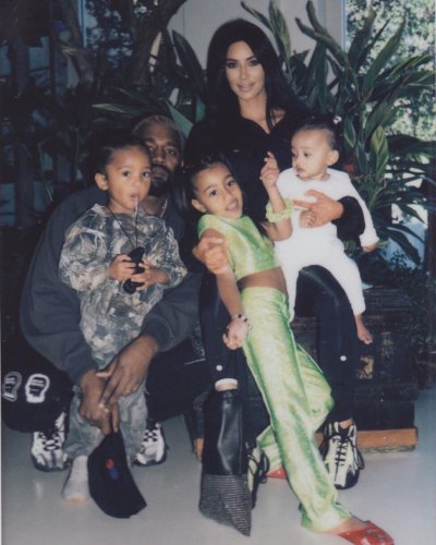 Kardashian West Family Posing
