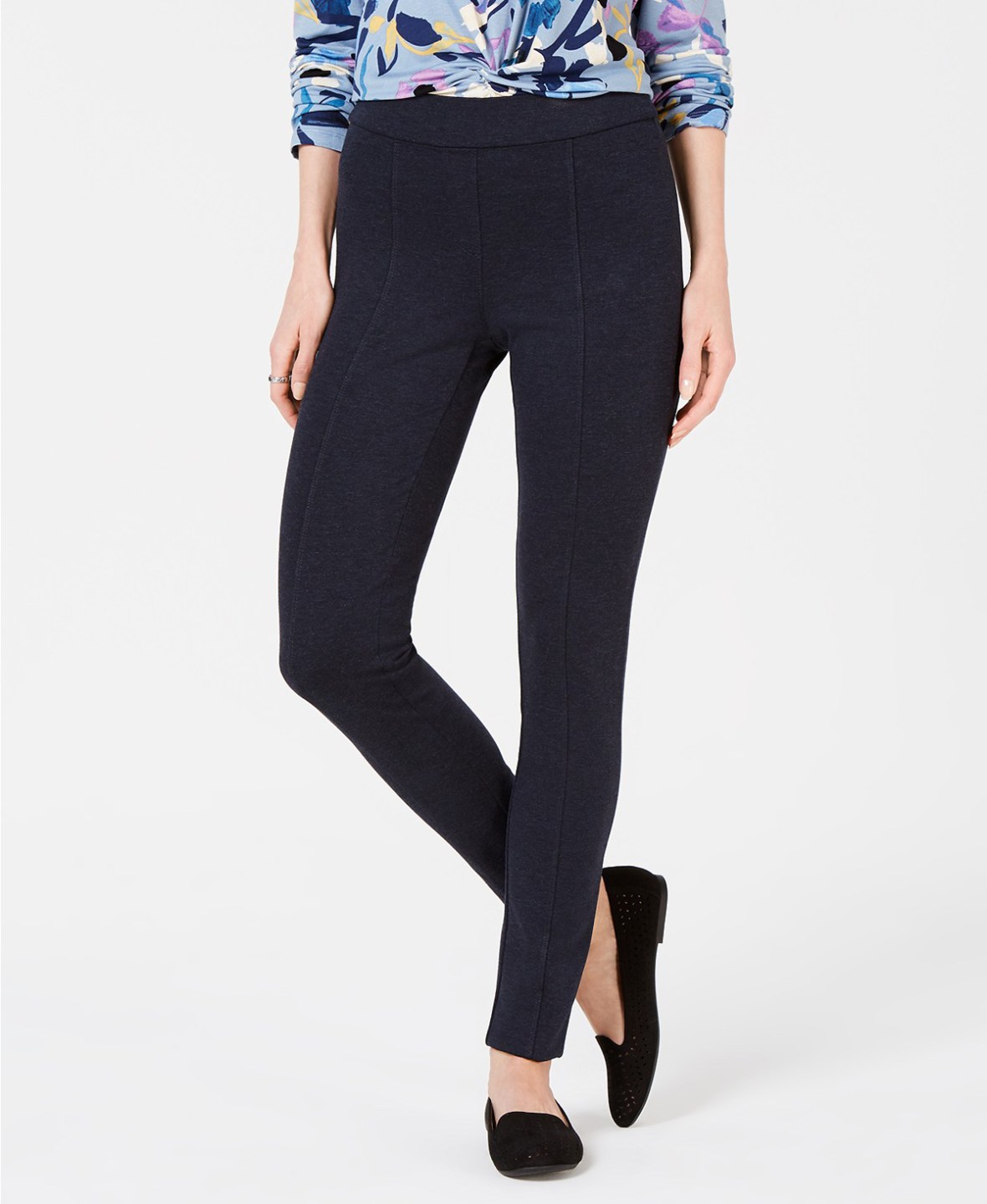 Ponte-Leggings-Blue