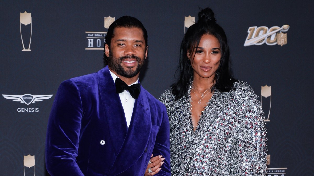 Russell Wilson and Ciara at the Super Bowl LIV