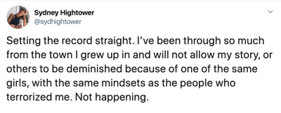 Sydney Hightower Tweets After Bachelor