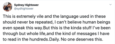 Sydney Hightower Tweets After Bachelor