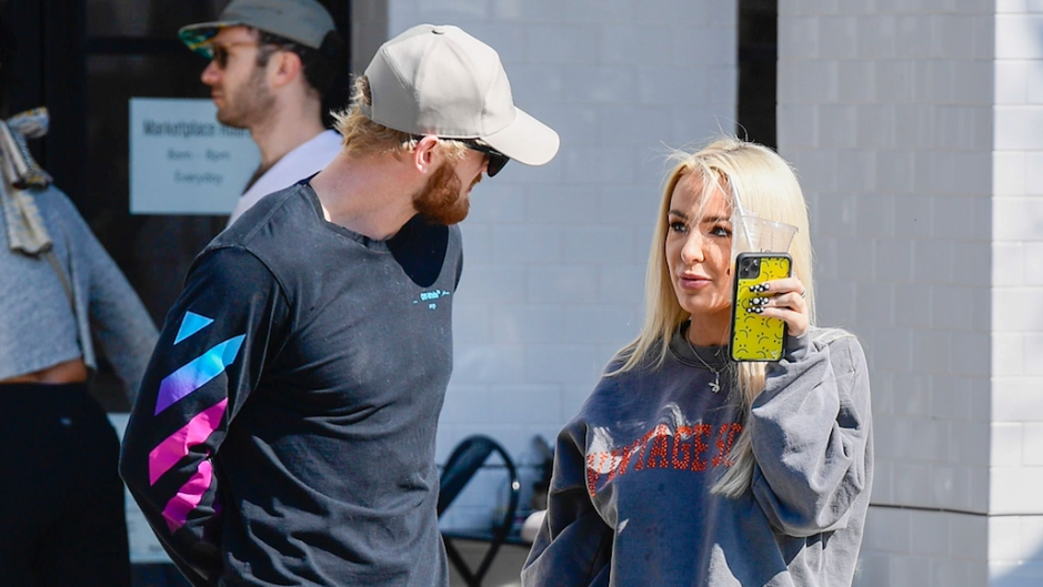 Tana and Logan Paul out and about