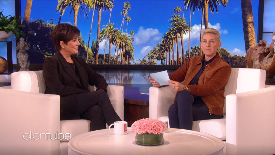 Kris Jenner Sits With Ellen Degeneres