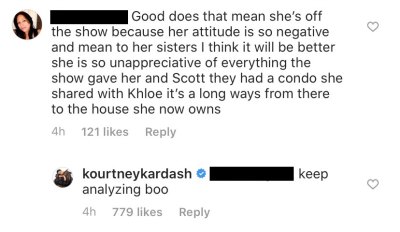 Kourtney Kardashian Responds to Troll Who Calls Her Unappreciative of KUWTK
