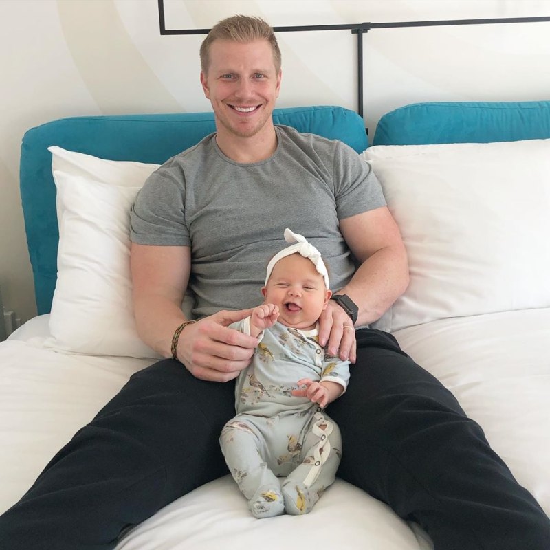 Sean Lowe With Mia in a Hotel