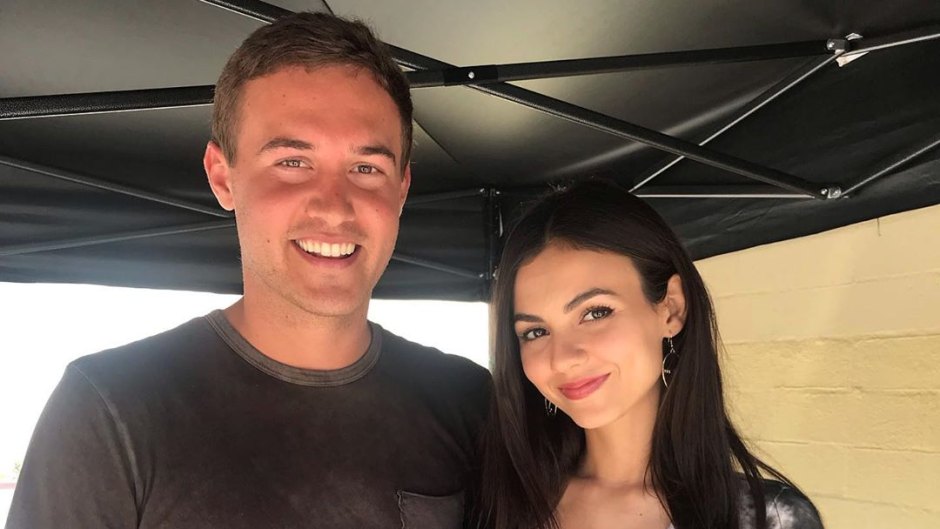 Victoria Justice Smiling With Bachelor Peter Weber