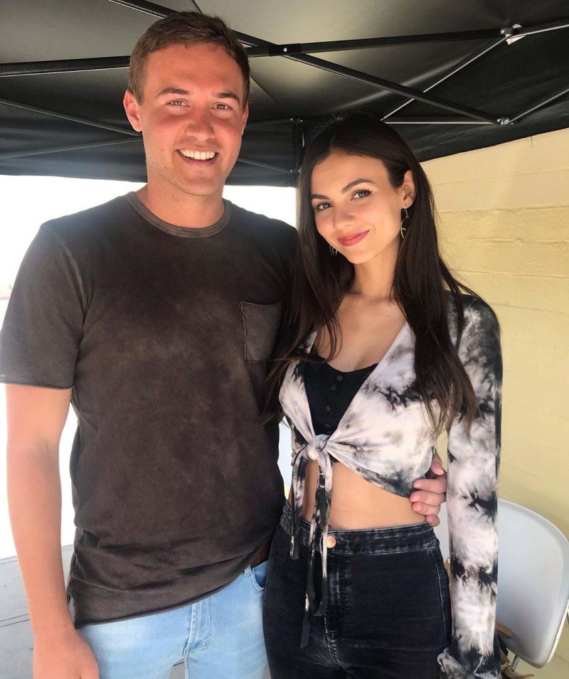 Victoria Justice Smiling With Bachelor Peter Weber