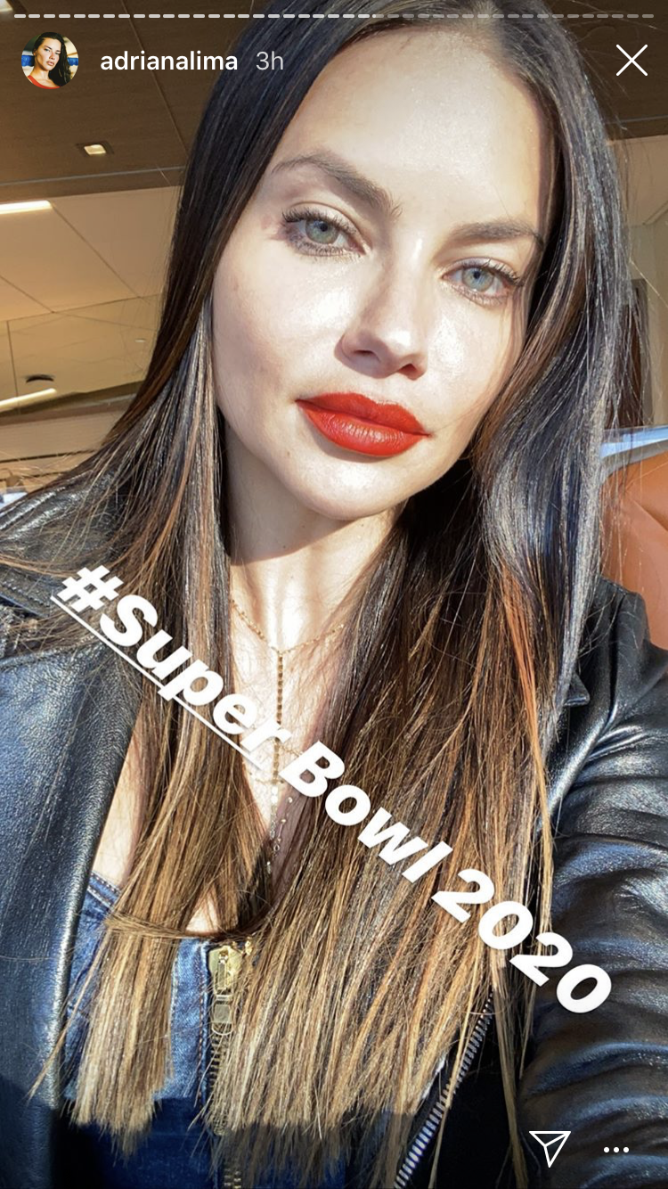 Celebs at Super Bowl LIV Adriana Lima