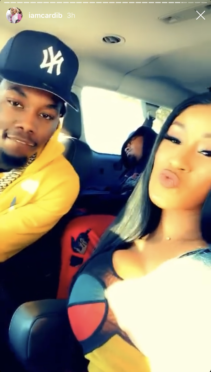 Celebs at Super Bowl LIV Cardi B and Offset