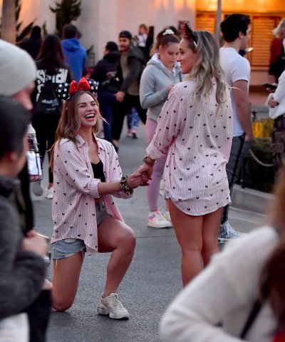 Hannah Brown and a Friend Go to Disneyland for Valentine's Day