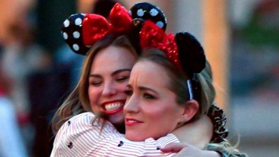 Hannah Brown and a Friend Go to Disneyland for Valentine's Day
