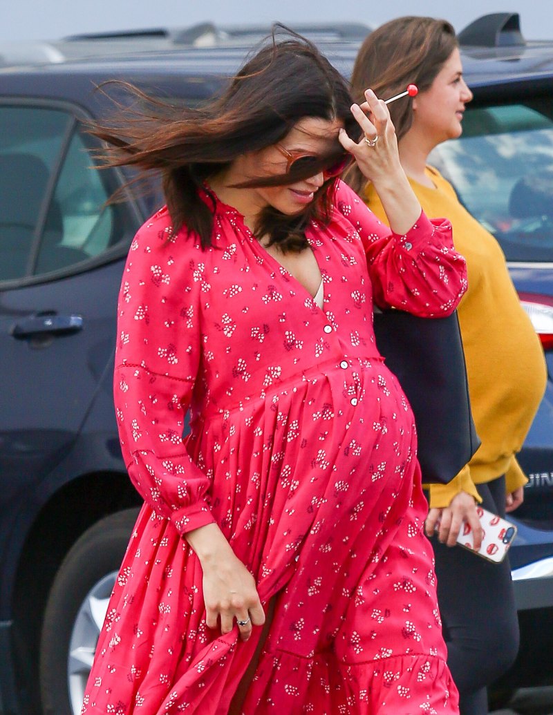 Jenna Dewan Flaunts Baby Bump in Pink Dress