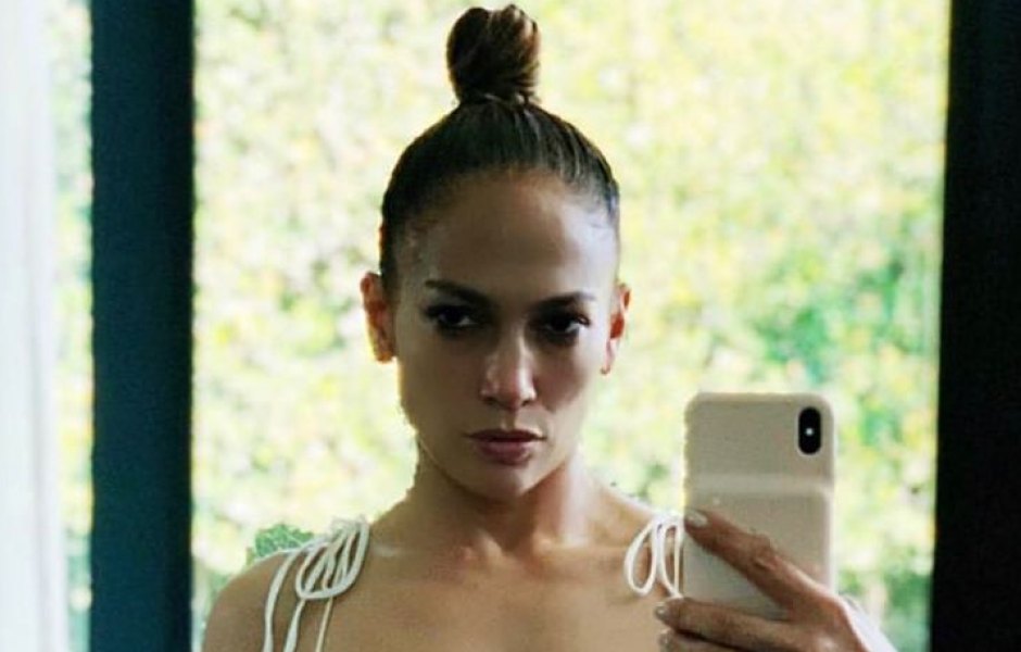 Jennifer Lopez Ripped Bikini Selfie