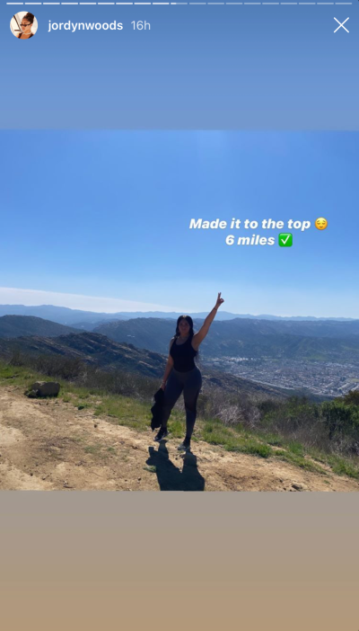 Jordyn Woods Shows Off Her Crazy Curves After Hiking &lsquo;6 Miles&rsquo;