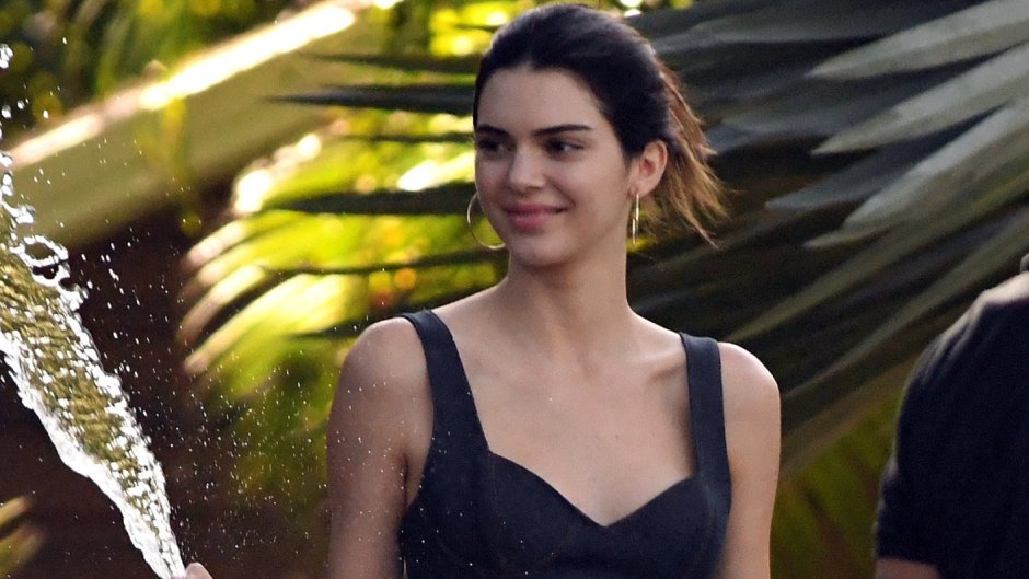 Kendall Jenner Plays With a Hose in a Bikini