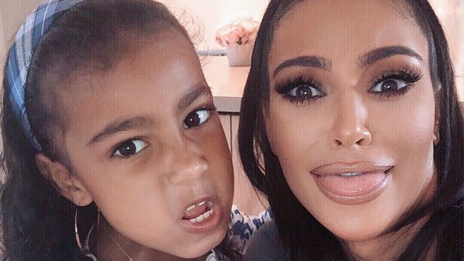 North West Steals Kim Kardashians Phone and Posts on Snapchat