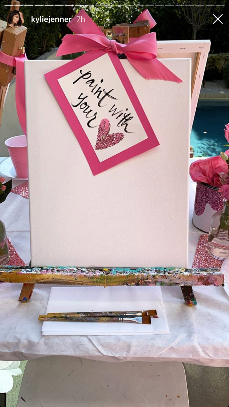 Kylie Jenner Valentine's Day Drink and Draw Party