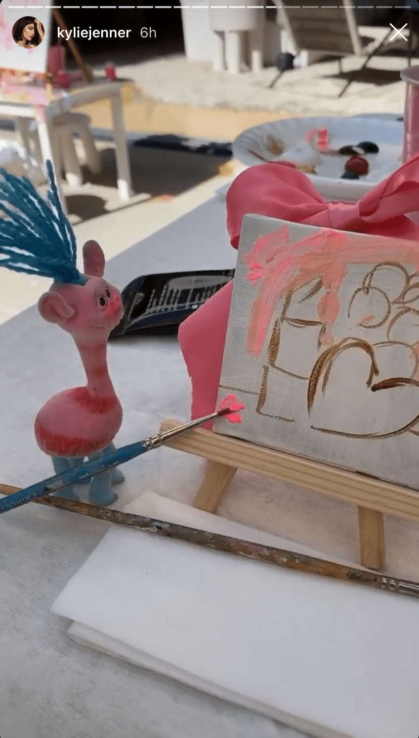 Kylie Jenner Valentine's Day Drink and Draw Party Cooper Doll
